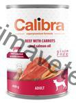 Calibra Dog konz.-hovězí s mrkví 400 g