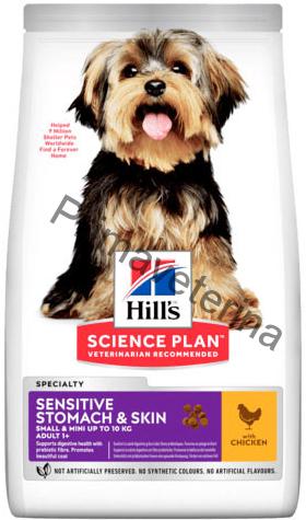 Hill's SP Canine Adult Sensitive Stomach & Skin Small & Mini Chicken 1,5 kg
