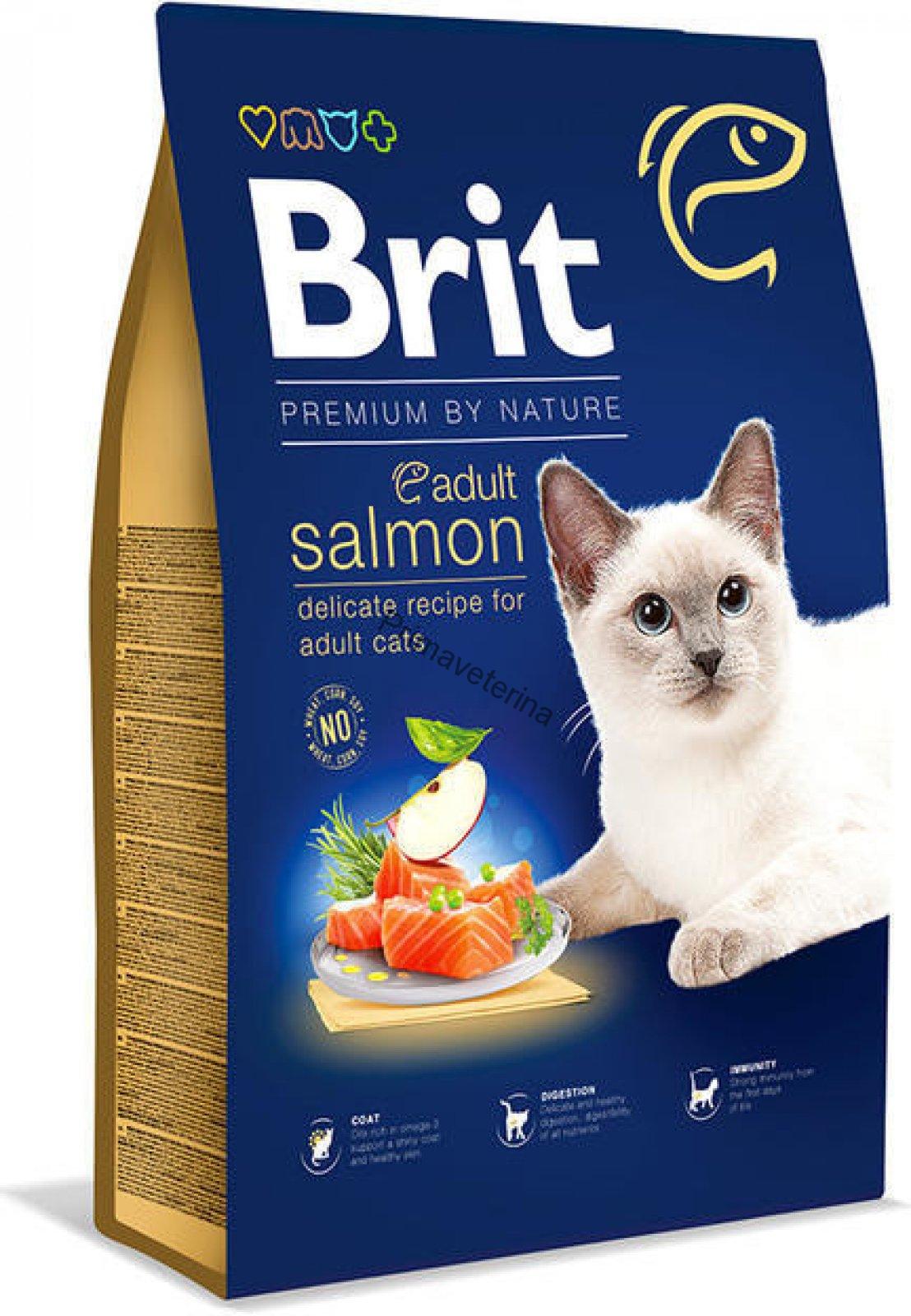 Brit Premium by Nature Cat Adult Salmon 300 g