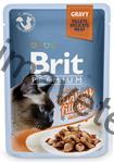 Brit Premium Cat kaps. Delicate Fillets in Gravy with Turkey 85 g