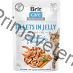 Brit Care Cat kaps. Fillets in Jelly with Tender Turkey & Shrimps 85 g