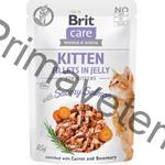 Brit Care Cat kaps. Kitten Fillets in Jelly with Savory Salmon 85 g