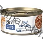 Brit Care Cat konz. Beef Paté with Olives 70 g