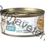 Brit Care Cat konz. Sterilized. Tuna Paté with Shrimps 70 g