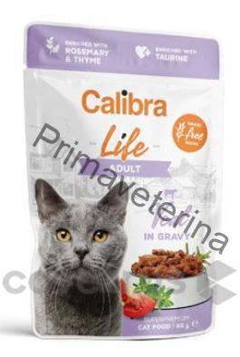 Calibra Cat Life kapsa Adult Veal in gravy 85g