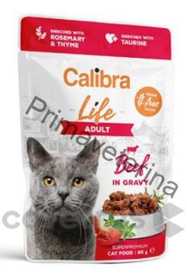 Calibra Cat Life kapsa Adult Beef in gravy 85g
