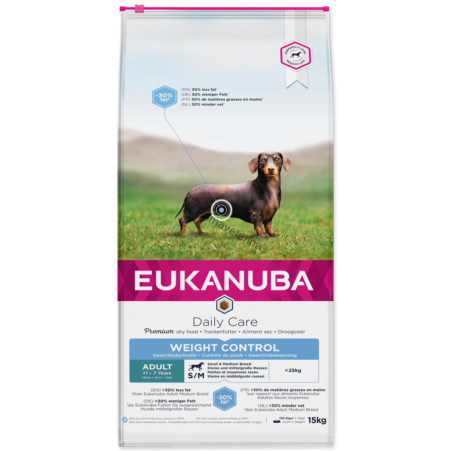 EUKANUBA Adult Small & Medium Breed Weight Control 2,3kg