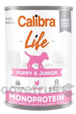 Calibra Dog Life  konz.Puppy&Junior Chicken&rice 400g