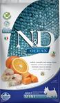 N&D OCEAN Dog Low Grain Adult Mini Codfish & Orange 2,5 kg
