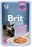 Brit Premium Cat kaps. Delicate Fillets in Gravy Salmon for Sterilised 85 g