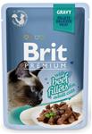 Brit Premium Cat kaps. Delicate Fillets in Gravy with Beef 85 g
