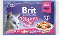 Brit Premium Cat kaps. -Jelly Dinner Pl. 340 g (4x85 g)