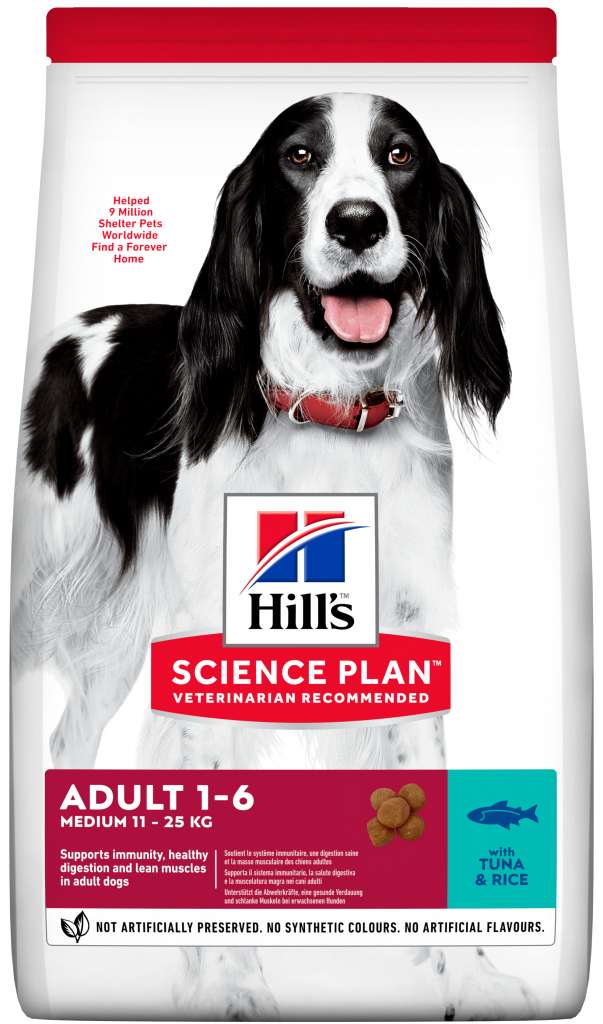 Hill's SP Canine Adult Medium Tuna & Rice 12 kg NOVÝ