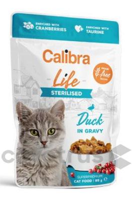 Calibra Cat Life kapsa Sterilised Duck in gravy 85g