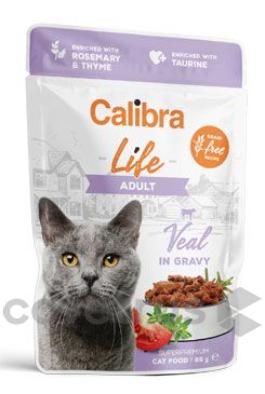 Calibra Cat Life kapsa Adult Veal in gravy 85g