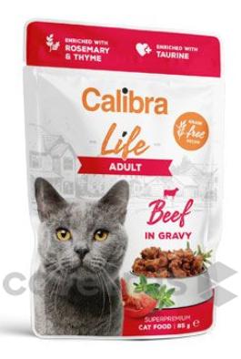 Calibra Cat Life kapsa Adult Beef in gravy 85g