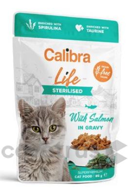 Calibra Cat Life kapsa Sterilised Salmon in gravy 85g