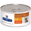 Hill's Prescription Diet Feline k/d konzerva s kuřetem 156 g