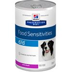 Hill's Prescription Diet Canine d/d konzerva Duck&Rice 370 g