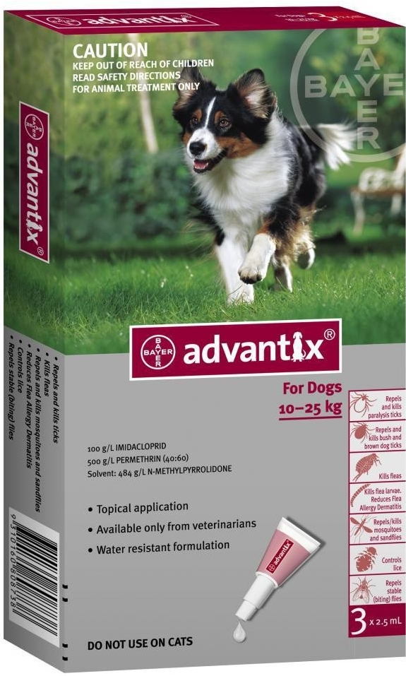 Advantix pro psy spot-on 10-25kg 1x2,5 ml