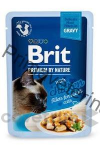 Brit Premium Cat kaps. Delicate Fillets in Gravy with Chicken 85 g