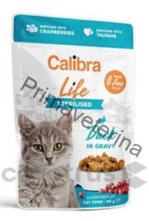 Calibra Cat Life kapsa Sterilised Duck in gravy 85g