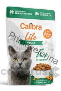 Calibra Cat Life kapsa Adult Duck in gravy 85g