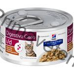 Hill's Prescription Diet Feline i/d Stew s AB+ kuře & zelenina - konzerva 82 g