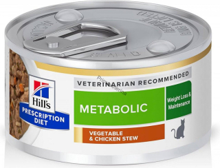 Hill's Prescription Diet Feline Stew Metabalic konzerva kuře a zelenina 82 g