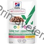 Hill's VetEssentials LOW FAT + HIGH FIBRE Adult Chicken kapsička 12 x 85 g