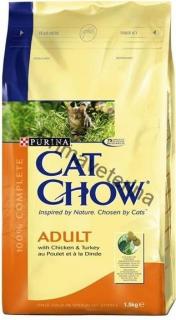 Purina Cat Chow Adult kuře+krůtí 1,5 kg